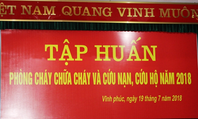 TẬP HUẤN NGHIỆP VỤ PCCC VÀ CỨU NẠN CỨU HỘ NĂM 2018