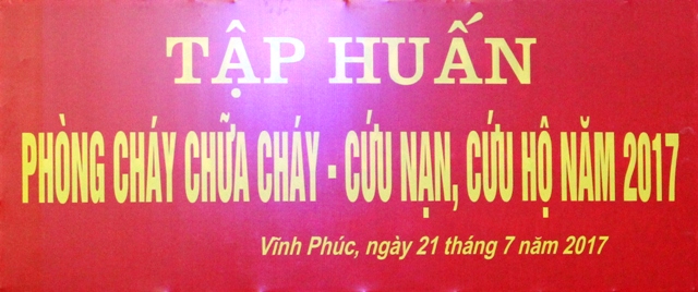 TẬP HUẤN NGHIỆP VỤ PCCC VÀ CỨU NẠN CỨU HỘ NĂM 2017